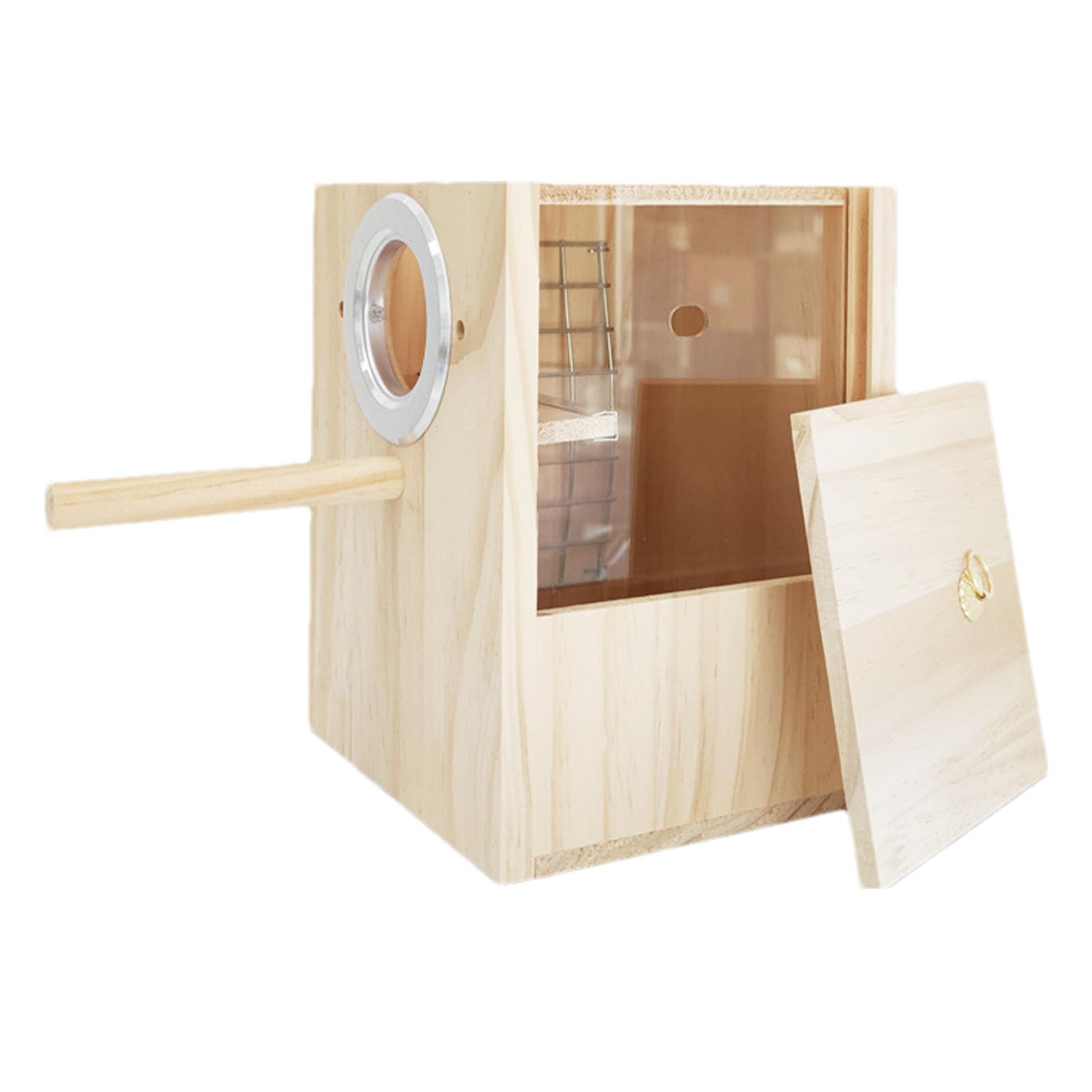 Amazon.co.jp: 鳥の飼育箱,止まり木付きケージ用木製鳥小屋